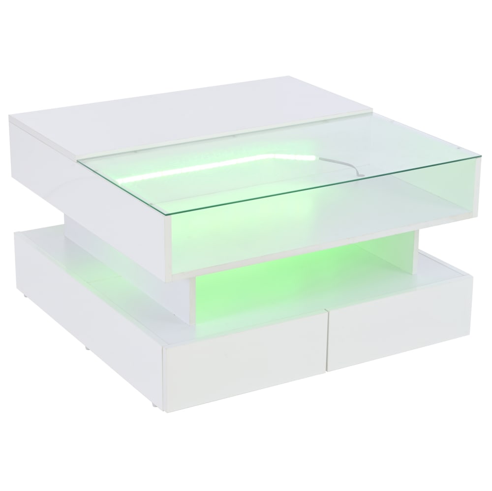 wohnli-moebel-suche-M26206911 Wohnli Möbelsuche - Höhenverstellbarer Couchtisch weiß aus Spanplatte mit LED