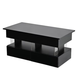 wohnli-moebel-suche-M26206916 Wohnli Möbelsuche - Couchtisch aus Holzwerkstoff schwarz mit Hubfunktion und LED