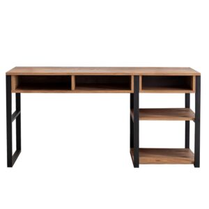 wohnli-moebel-suche-M26210913-1 Schreibtisch 150 cm mit Staufächern Holzoptik 150x76x150cm Spanplatte Braun Concept Usine Möbel Büromöbel Schreibtische