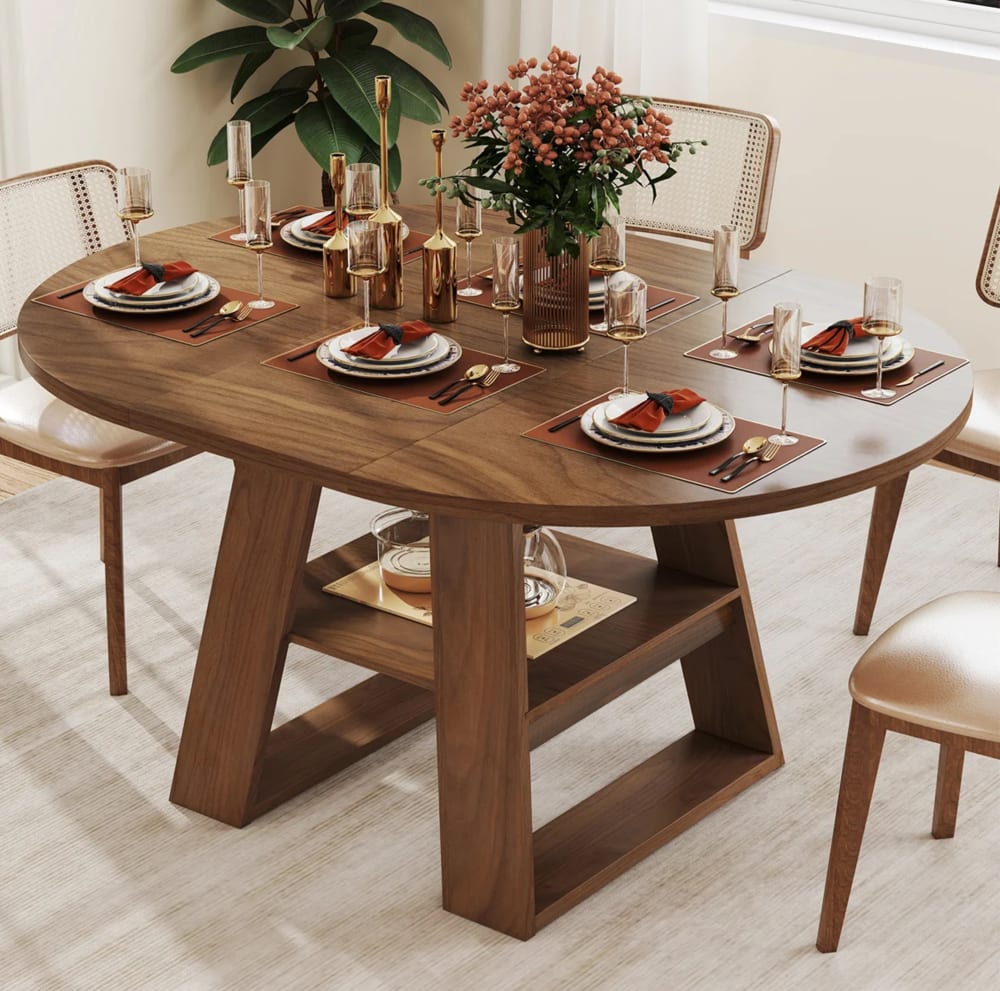 wohnli-moebel-suche-M26213671 Wohnli Möbelsuche - Ausziehbarer Esstisch mit Ablage 110/150×110 cm