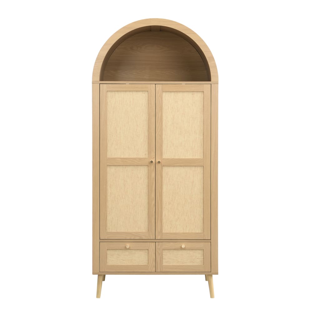 wohnli-moebel-suche-M26214382 Wohnli Möbelsuche - Kleiderschrank aus Holzwerkstoff in Eichenoptik mit 2 Schubladen