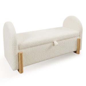 wohnli-moebel-suche-M26214389 Wohnli Möbelsuche - Bettbank aus Polyester weiß 106 cm