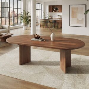 wohnli-moebel-suche-M26214403-1 Ausziehbarer Esstisch aus Holzwerkstoff Walnuss 160/200 x 90 cm 200x75x90cm Spanplatte Braun Hauss Spole Möbel Esszimmermöbel Esstische