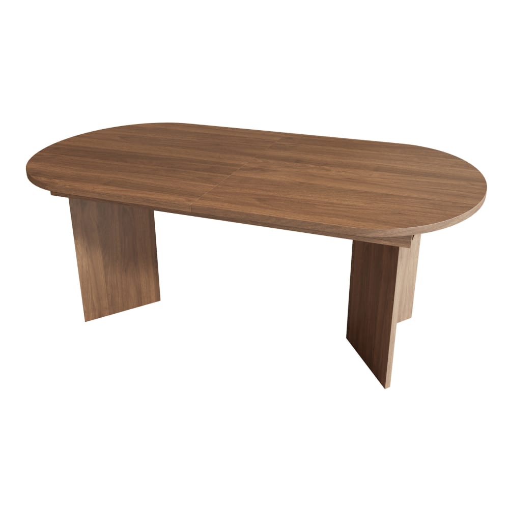 wohnli-moebel-suche-M26214403 Wohnli Möbelsuche - Ausziehbarer Esstisch aus Holzwerkstoff Walnuss 160/200 x 90 cm