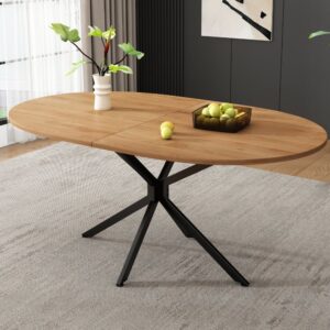 wohnli-moebel-suche-M26214413-1 Esstisch aus Holzwerkstoff naturfarben 120x76x80cm Spanplatte Braun Hauss Spole Möbel Esszimmermöbel Esstische