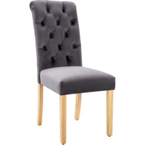wohnli-moebel-suche-M26214438 Wohnli Möbelsuche - Esszimmerstühle im 2er-Set Polyester Samt grau