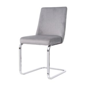 wohnli-moebel-suche-M26214449 Wohnli Möbelsuche - 2er-Set Esszimmerstühle aus Polyester grau und silberfarben