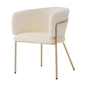 wohnli-moebel-suche-M26214467 Wohnli Möbelsuche - Sessel aus Polyester weiß mit Metallbeinen
