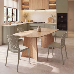wohnli-moebel-suche-M26214605-1 Rechteckiger Tisch 180x90 cm aus Melamin in Holzoptik 90x75x180cm Holz Braun Uberti Möbel Esszimmermöbel Esstische