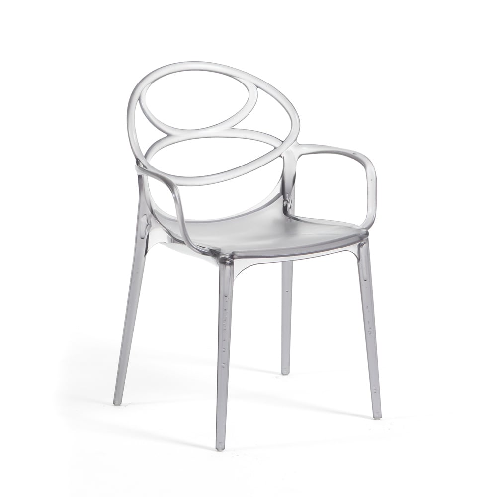 wohnli-moebel-suche-M26214695 Wohnli Möbelsuche - 2er-Set Stühle aus opakem Polycarbonat in Rauchgrau