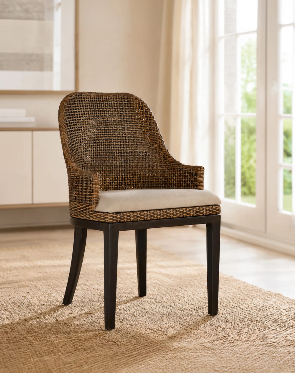 Set aus 2 Esszimmerstühlen aus Mahagoniholz 53x86x53cm Holz Braun GINER Y COLOMER Möbel