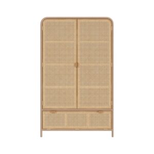 Wohnli Möbelsuche - Massivholzschrank mit 3 Türen und 3 Regalen