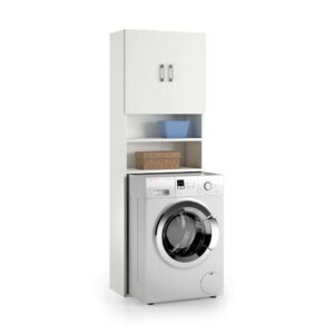 wohnli-moebel-suche-Mehrzweckschrank-mit-2-Tueren-weisser-Holzeffekt-65x32h195-cm Wohnli Möbelsuche - Mehrzweckschrank mit 2 Türen