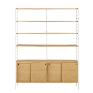 Wohnli Möbelsuche - Metallregal im Industriestil mit 4 Türen