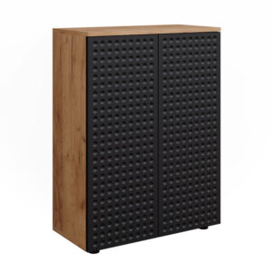 Wohnli Möbelsuche - Midischrank  Anthrazit gepunktet 60x81cm