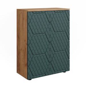 wohnli-moebel-suche-Midischrank-Goldkraft-EicheGruen-60x81cm Wohnli Möbelsuche - Midischrank Goldkraft Eiche/Grün 60x81cm
