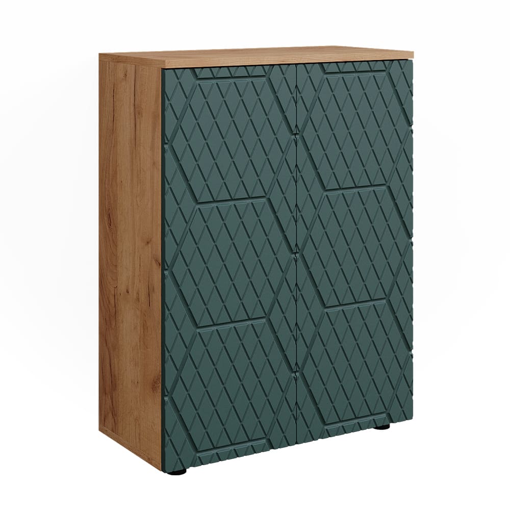 wohnli-moebel-suche-Midischrank-Goldkraft-EicheGruen-60x81cm Wohnli Möbelsuche - Midischrank Goldkraft Eiche/Grün 60x81cm