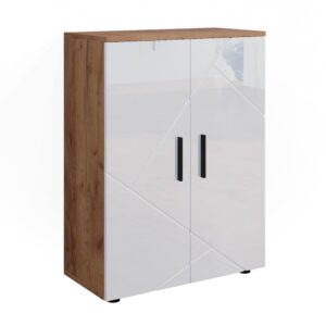 wohnli-moebel-suche-Midischrank-Goldkraft-EicheWeiss-Hochglanz-60x81cm Wohnli Möbelsuche - Midischrank Goldkraft Eiche/Weiß Hochglanz 60x81cm