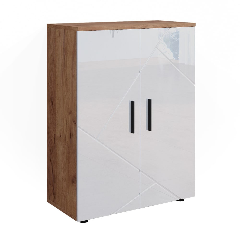 wohnli-moebel-suche-Midischrank-Goldkraft-EicheWeiss-Hochglanz-60x81cm Wohnli Möbelsuche - Midischrank Goldkraft Eiche/Weiß Hochglanz 60x81cm