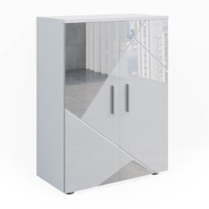 wohnli-moebel-suche-Midischrank-Weiss-Hochglanz-mit-Einsaetzen-60x81cm Wohnli Möbelsuche - Midischrank Weiß Hochglanz mit Einsätzen 60x81cm