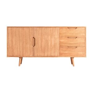 Wohnli Möbelsuche - Mindi Holz Sideboard in hellbraun 160x38x81cm
