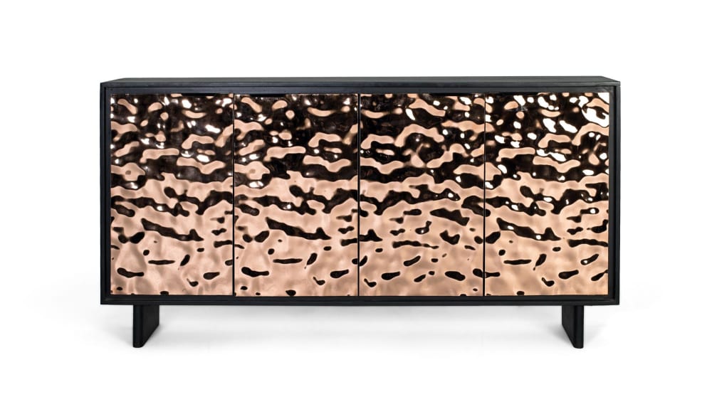 Wohnli Möbelsuche - Modernes Sideboard aus Mangoholz und Eisenbeinen