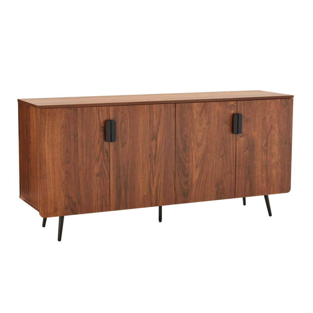 wohnli-moebel-suche-Modernes-Sideboard-mit-4-Tueren-160-cm-dunkles-Holz Wohnli Möbelsuche - Modernes Sideboard mit 4 Türen