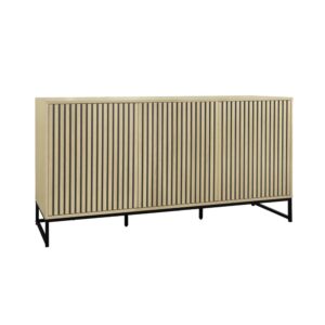 Wohnli Möbelsuche - Modernes Sideboard mit Holzoptik und Rillenmuster
