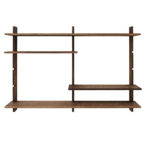 wohnli-moebel-suche-Modulares-Wandregal-aus-Holz-in-Braun Wohnli Möbelsuche - Modulares Wandregal aus Holz