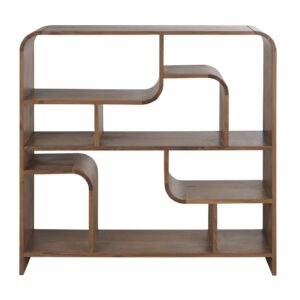 Wohnli Möbelsuche - Niedriges Bücherregal aus massivem Akazienholz