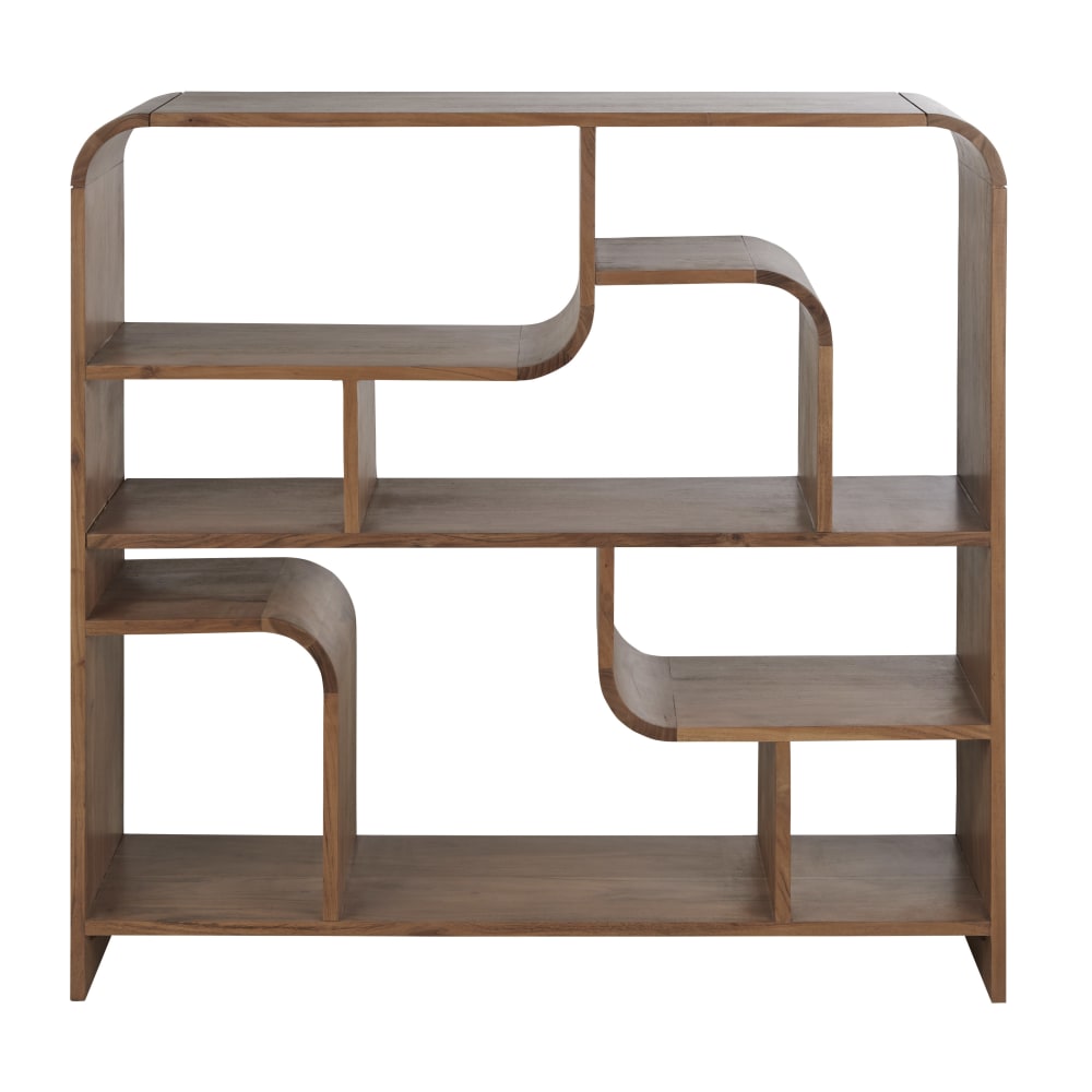 Wohnli Möbelsuche - Niedriges Bücherregal aus massivem Akazienholz