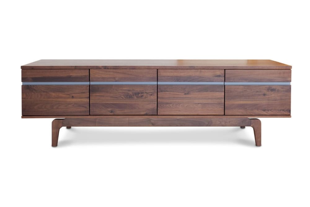 wohnli-moebel-suche-Niedriges-Sideboard-aus-Holz-mit-4-Tueren-braun Wohnli Möbelsuche - Niedriges Sideboard aus Holz mit 4 Türen