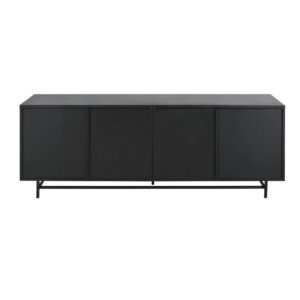 wohnli-moebel-suche-Niedriges-Sideboard-mit-4-Tueren-aus-mattschwarzem-Metall Wohnli Möbelsuche - Niedriges Sideboard mit 4 Türen aus mattschwarzem Metall