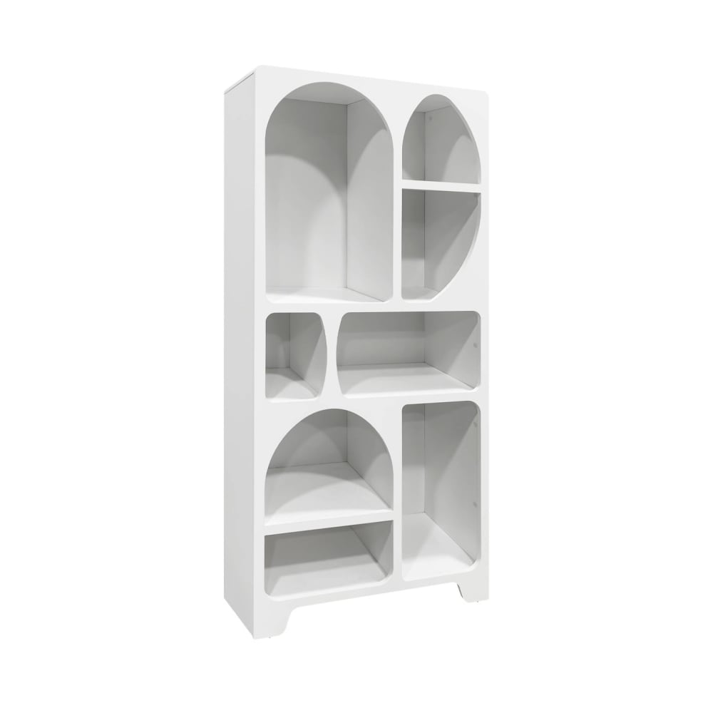 wohnli-moebel-suche-Organisches-Buecherregal-weiss-mit-Holzoptik Wohnli Möbelsuche - Organisches Bücherregal weiß mit Holzoptik