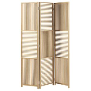 Wohnli Möbelsuche - Paravent mit Lochmuster aus kautschukbaum