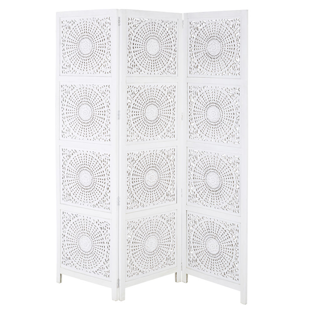 wohnli-moebel-suche-Paravent-mit-Lochmuster-weiss Wohnli Möbelsuche - Paravent mit Lochmuster