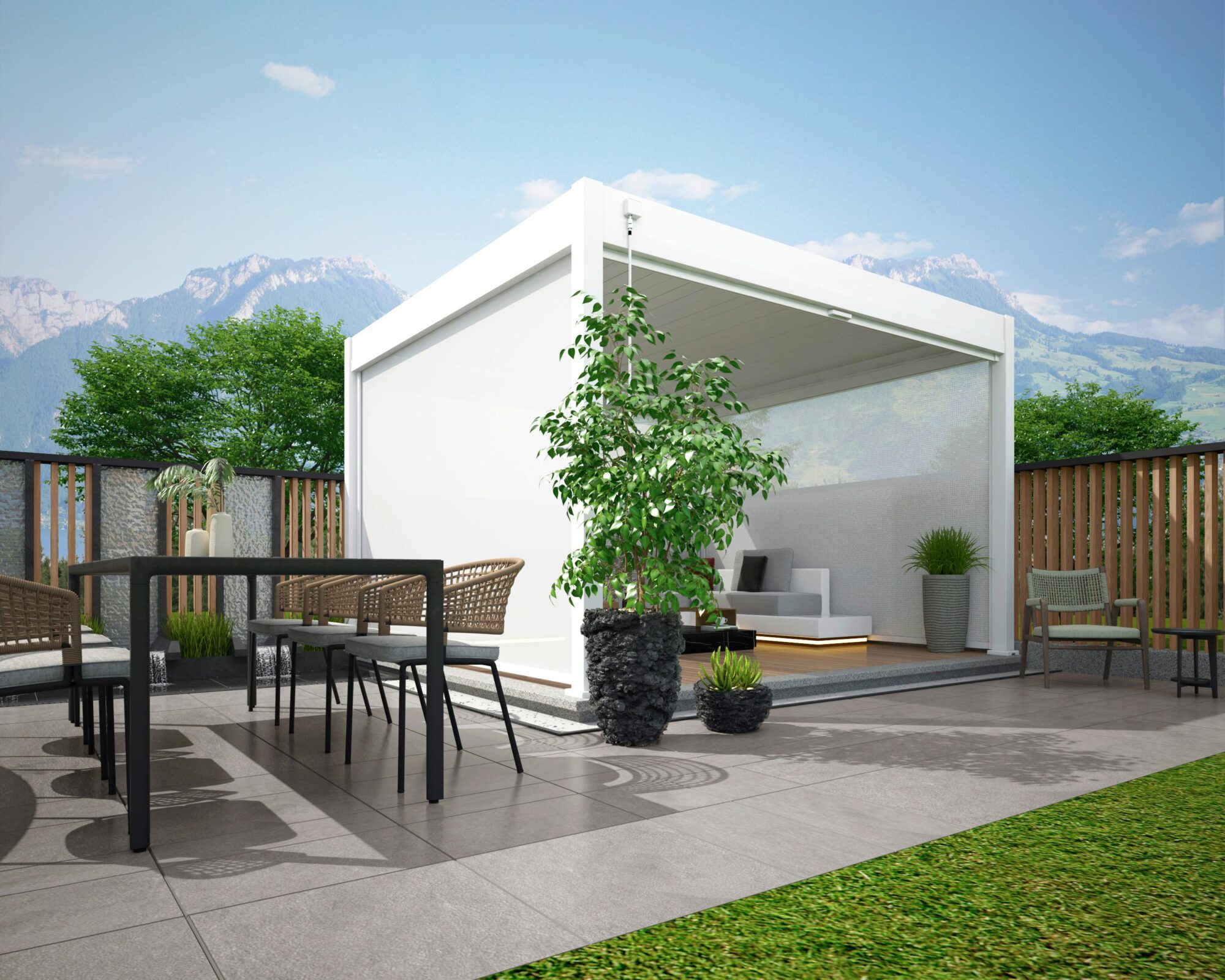 wohnli-moebel-suche-Pavillon-Rollo-fuer-Deluxe-ca-400x235x10-cm-Weiss Wohnli Möbelsuche - Pavillon Rollo für Deluxe ca. 400x235x10 cm Weiß