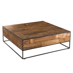 wohnli-moebel-suche-Quadratischer-Couchtisch-aus-recyceltem-Teakholz-und-Metall-L100 Wohnli Möbelsuche - Quadratischer Couchtisch aus recyceltem Teakholz und Metall L100