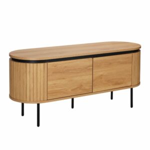 wohnli-moebel-suche-Rechteckiger-TV-Schrank-mit-2-Tueren-L120-cm-heller-Holzeffekt Wohnli Möbelsuche - Rechteckiger TV-Schrank mit 2 Türen