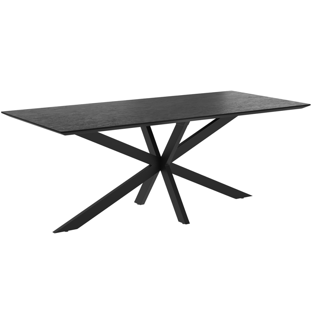 wohnli-moebel-suche-Rechteckiger-Tisch-aus-schwarzem-Holz-fuer-8-Personen-220cm Wohnli Möbelsuche - Rechteckiger Tisch aus schwarzem Holz für 8 Personen
