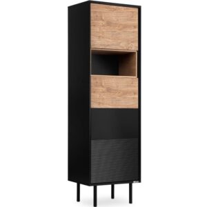 wohnli-moebel-suche-Regal-Kreuzeinlage-schwarz-Eiche-natur Wohnli Möbelsuche - Regal Kreuzeinlage