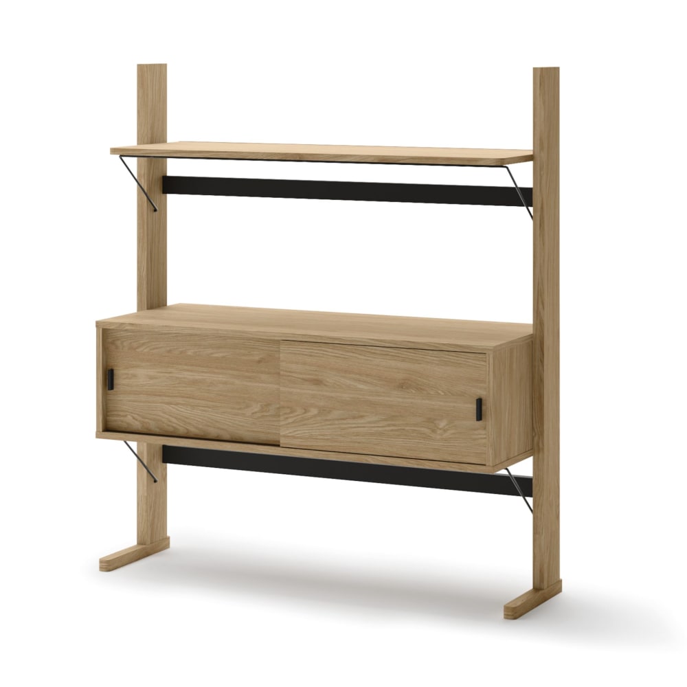 Wohnli Möbelsuche - Regal-Sideboard mit Schiebetüren