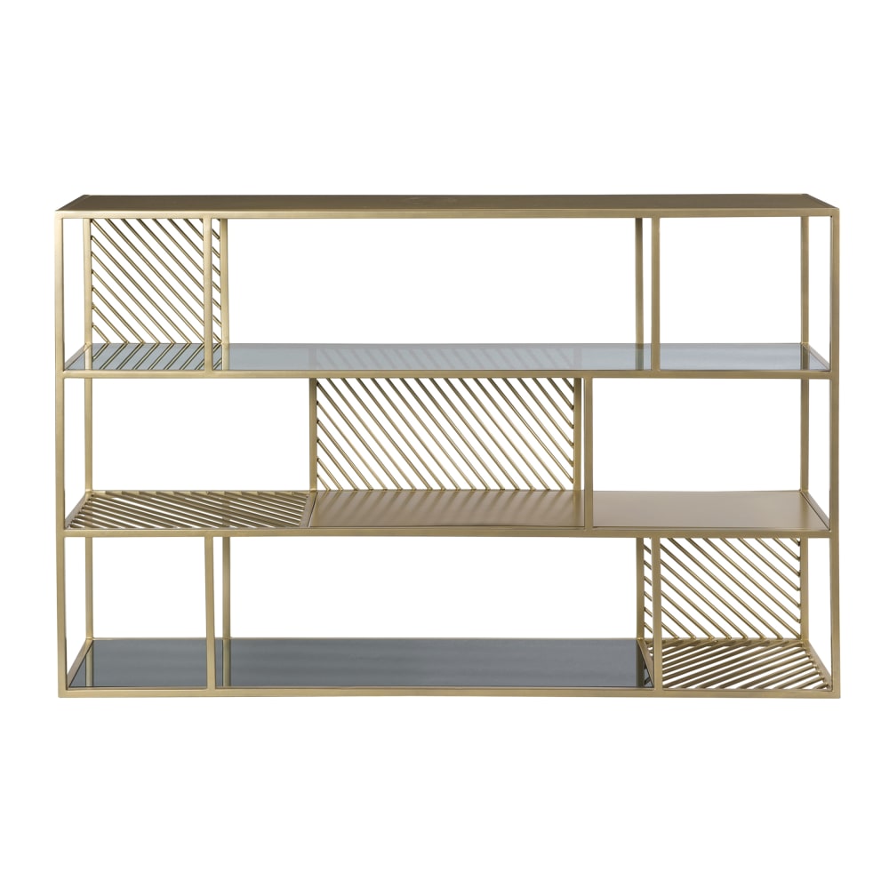 wohnli-moebel-suche-Regal-aus-Metall-und-Glas-mit-3-Ebenen Wohnli Möbelsuche - Regal aus Metall und Glas mit 3 Ebenen