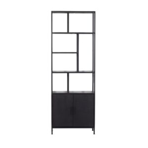 Wohnli Möbelsuche - Regal aus Metall und Holz 75x36x210cm