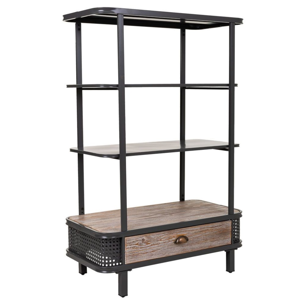 wohnli-moebel-suche-Regal-aus-Metall-und-Holz-80x40x121-grau Wohnli Möbelsuche - Regal aus Metall und Holz