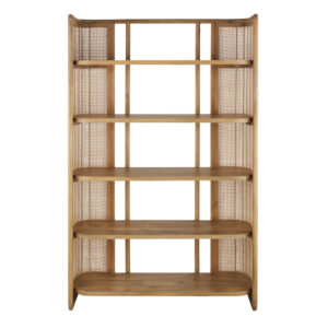 Wohnli Möbelsuche - Regal aus massivem Mangoholz und Pflanzenfasern