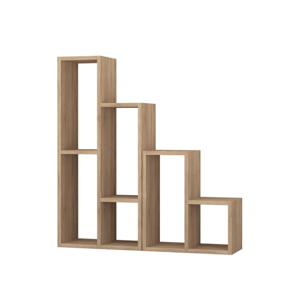 wohnli-moebel-suche-Regal-mit-10-Faechern-H89-cm-Dekor-Eiche Wohnli Möbelsuche - Regal mit 10 Fächern H89 cm - Dekor Eiche