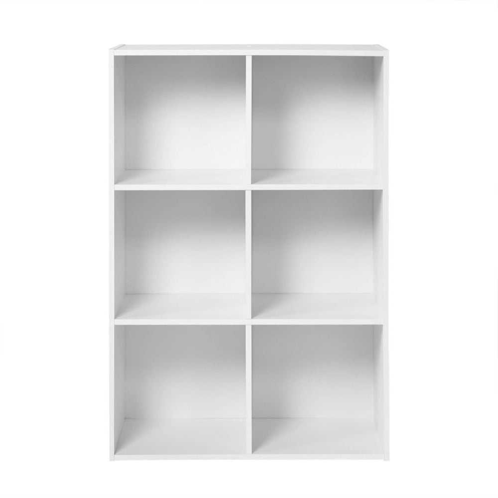 wohnli-moebel-suche-Regal-mit-6-Faechern-H915-x-L615-cm-Weiss Wohnli Möbelsuche - Regal mit 6 Fächern - H91