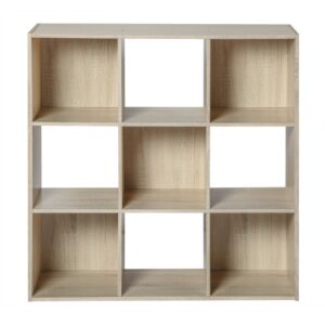 Wohnli Möbelsuche - Regal mit 9 Fächern - Dekor Heller Holz
