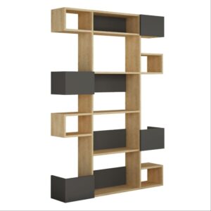 Wohnli Möbelsuche - Regal mit 9 Fächern L120 cm - Anthrazitgrau